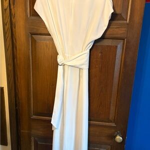 KEEPSAKE ivory motor jumpsuit with Ribbon Label